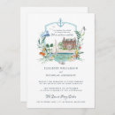 Recherche de de pêche mariage invitations Aquarelle
