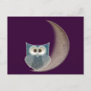 Recherche de hibou halloween cartes postales Lune