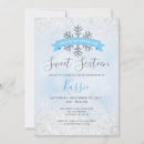 Recherche de winter wonderland 16ans anniversaire invitations Argent