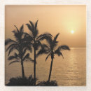 Recherche de plage romantique dessous de verres Palmiers