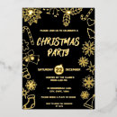 Recherche de noir et or noël invitations Dîner
