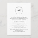 Recherche de initiales verticales 11x16 invitations Monogramme