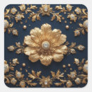 Recherche de pierre précieuse autocollants Floral