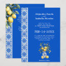 Recherche de portugais mariage invitations Bleu et blanc