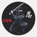Recherche de ninjas autocollants Martial