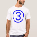 Recherche de numéro 3 tshirts Trois
