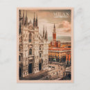 Recherche de cathédrale milan cartes postales Aquarelle