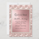 Recherche de 15 ans invitations Or rose