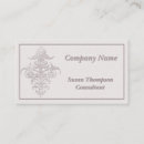 Recherche de de damassé cartes visite Féminin
