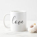Recherche de typographie élégante tasses Simple