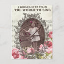 Recherche de chanteur cartes postales Humour