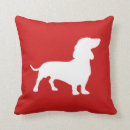 Zoek naar silhouette kussens Dachshund