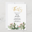 Recherche de cactus anniversaire invitations Moderne