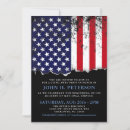 Recherche de partie militaire invitations Drapeau américain