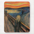 Recherche de le cri tapis souris Edvard munch