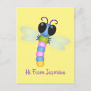 Recherche de insecte mignon cartes postales Illustration