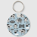 Recherche de vache porteclés Vache noire et blanche