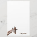 Zoek naar giraffen briefpapier Safari
