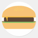 Recherche de burger illustration autocollants Cheeseburger