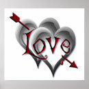 Zoek naar zwarte pijl posters Hart