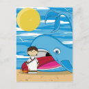 Recherche de baleine mignonne cartes postales Illustration
