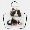 Recherche de chaton noir et blanc tabliers Animal
