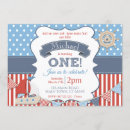 Recherche de nautical 1ans anniversaire invitations Marin