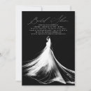 Recherche de silhouette bridal shower invitations Noir