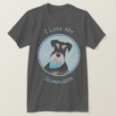 Zoek naar schnauzer tshirts Zwart wit