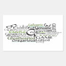 Recherche de mots positifs autocollants Typographie