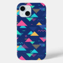 Recherche de motif des années 80 iphone coques Abstrait