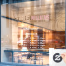 Recherche de window decals Heures d'ouverture