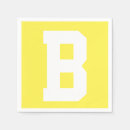 Recherche de jaune citron serviettes Monogramme