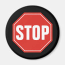 Recherche de panneaux routiers magnets Rouge