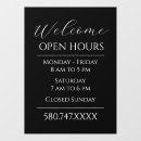 Zoek naar raamstickers Openingstijden