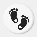Recherche de empreinte du pied magnets Pieds