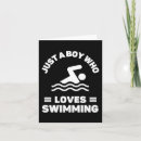 Recherche de nageur vœux cartes Équipe de natation