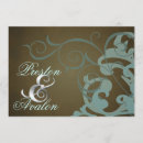 Recherche de turquoise et brun invitations Pour eux