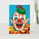 Recherche de clown de cirque vœux cartes Bizarre