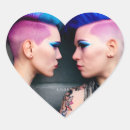 Recherche de coeur de tatouage autocollants Coloré