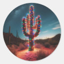 Recherche de cactus colorés autocollants Désert