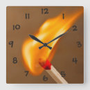 Recherche de les flammes horloges Flamme orange