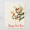 Recherche de vintage nouvel an cartes Oiseaux