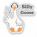Zoek naar cartoon gans stickers Grappig