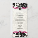 Recherche de invitation de damassé mariage invitations Noir et blanc