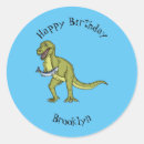 Recherche de t rex drôle autocollants Préhistorique