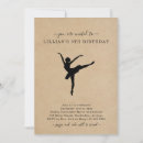 Recherche de de ballet anniversaire invitations Mignon