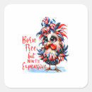 Recherche de poulet rouge autocollants Rouge blanc et bleu