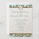 Recherche de brune de damassé mariage invitations Damer