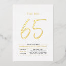 Recherche de 65 anniversaire invitations Moderne